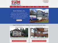 The redesigned website for Stom Painters in Albany Oregon