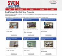 Stom painting can easily manage their own projects that are distributed to the appropriate pages on the website. Each project is a new page itself.