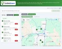 Add each sale, shop, or stop with a name and address. My Yard Sale Mapper places it on the map so your route is ready to build.