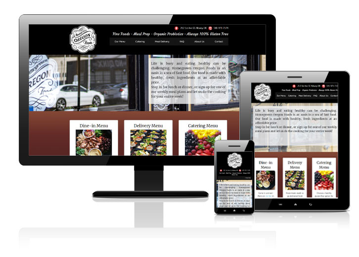Custom website for restaurant